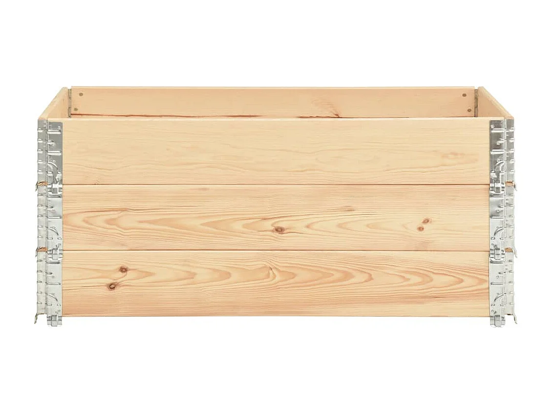 Fioriere rialzate 3 pz 100 x 150 cm in legno massello di pino 02_0000889