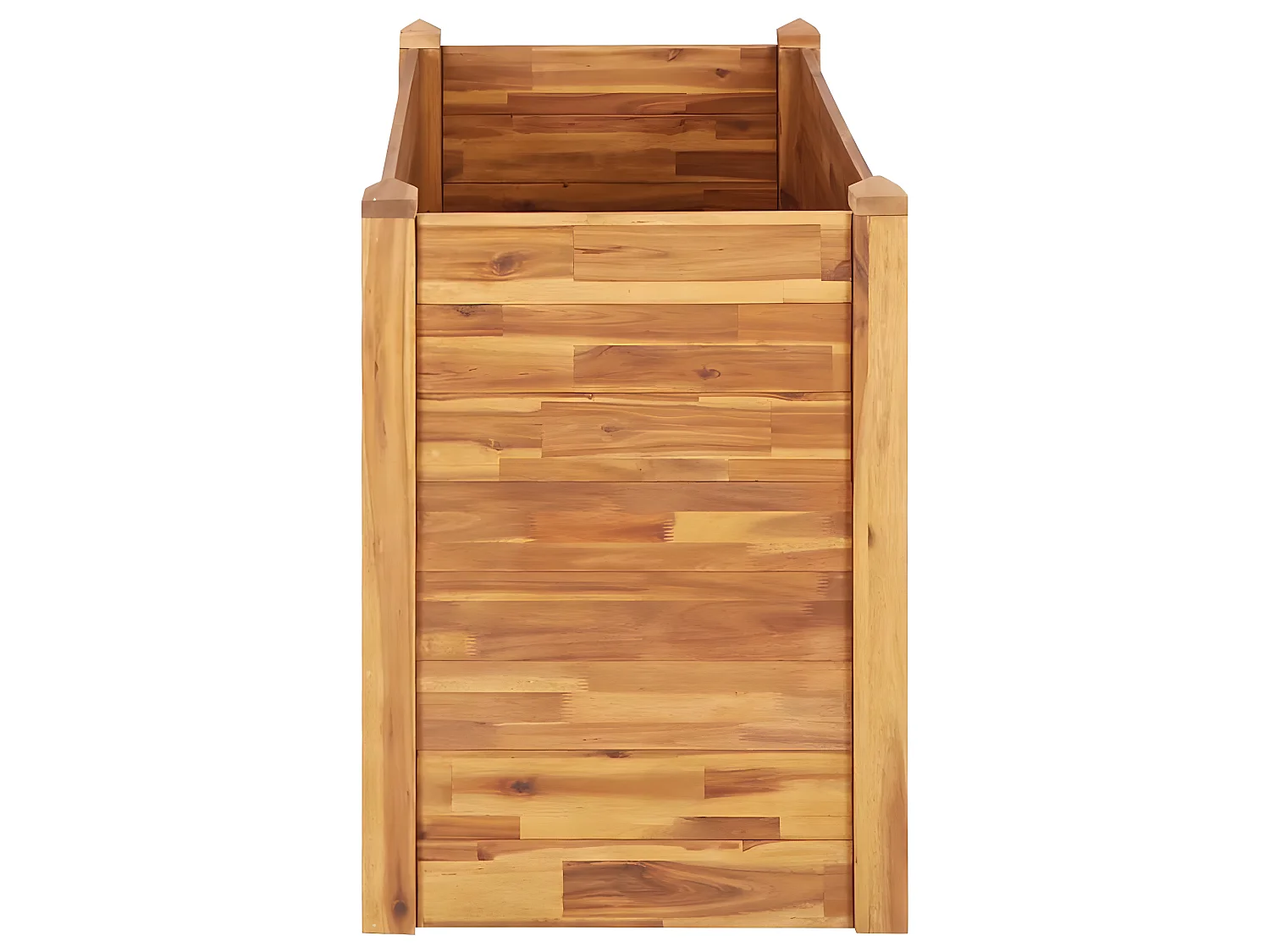 Fioriera rialzata per piante e fiori giardino 110 x 60 x 84 cm legno massello di acacia 02_0000985