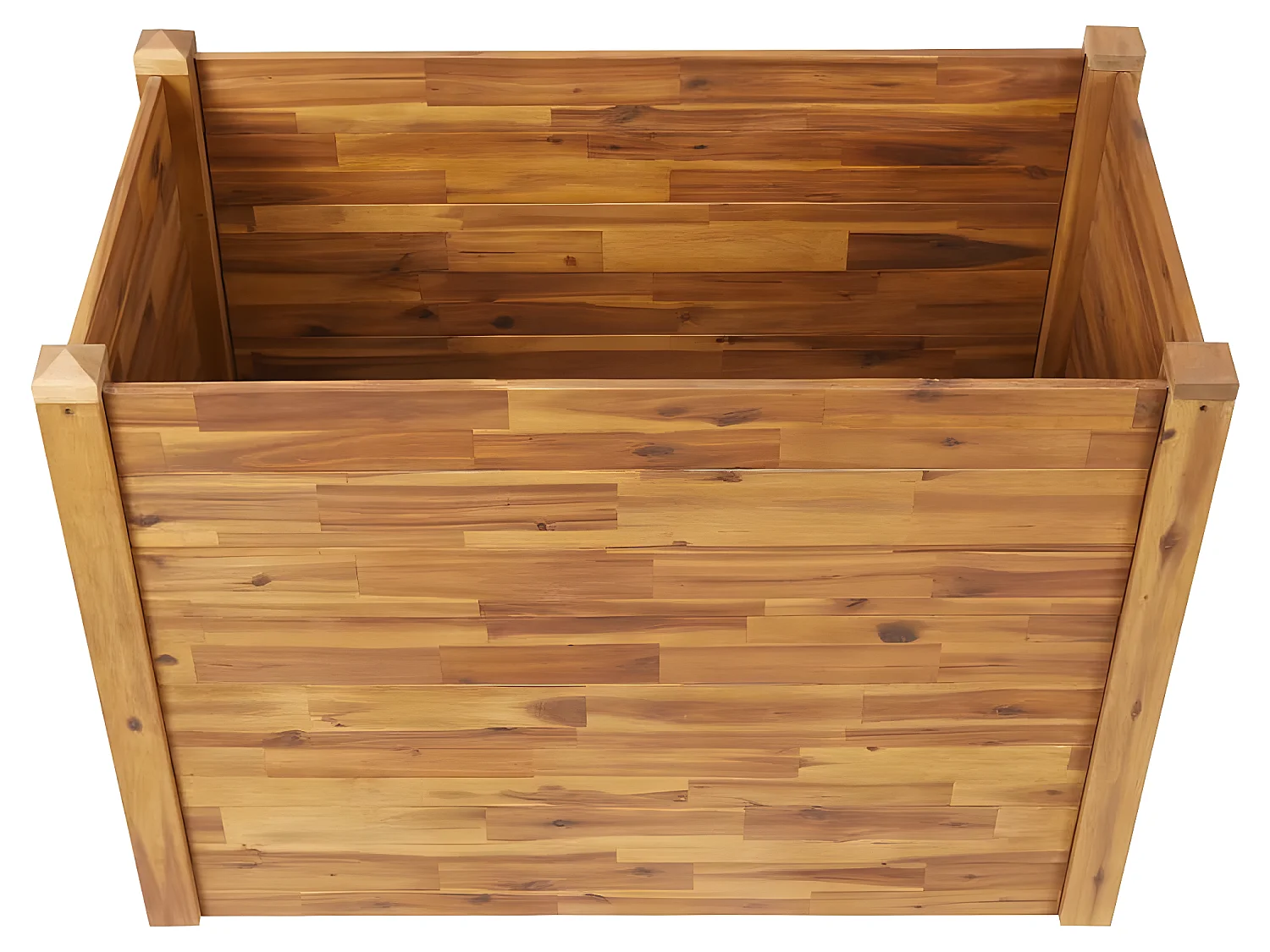 Jardinière lit surélevé plantes bois marron 110 x 60 x 84 cm 02_0000985