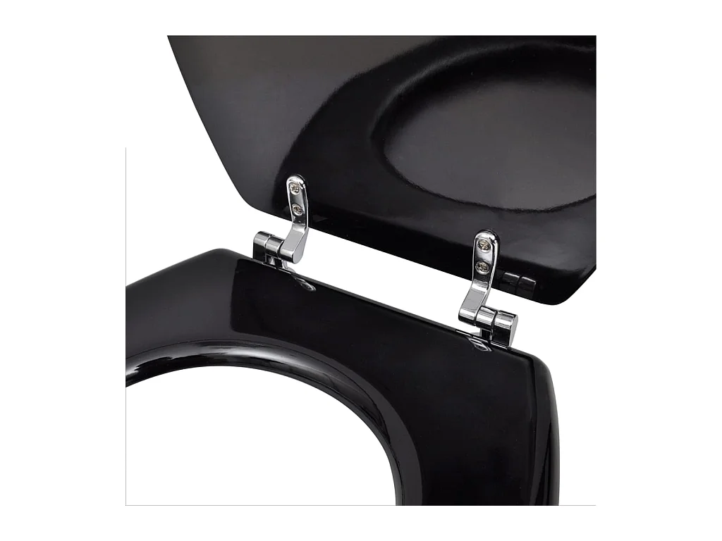 Lot de deux sièges effet bois noire 45 x 36 x 5 cm 02_0002945