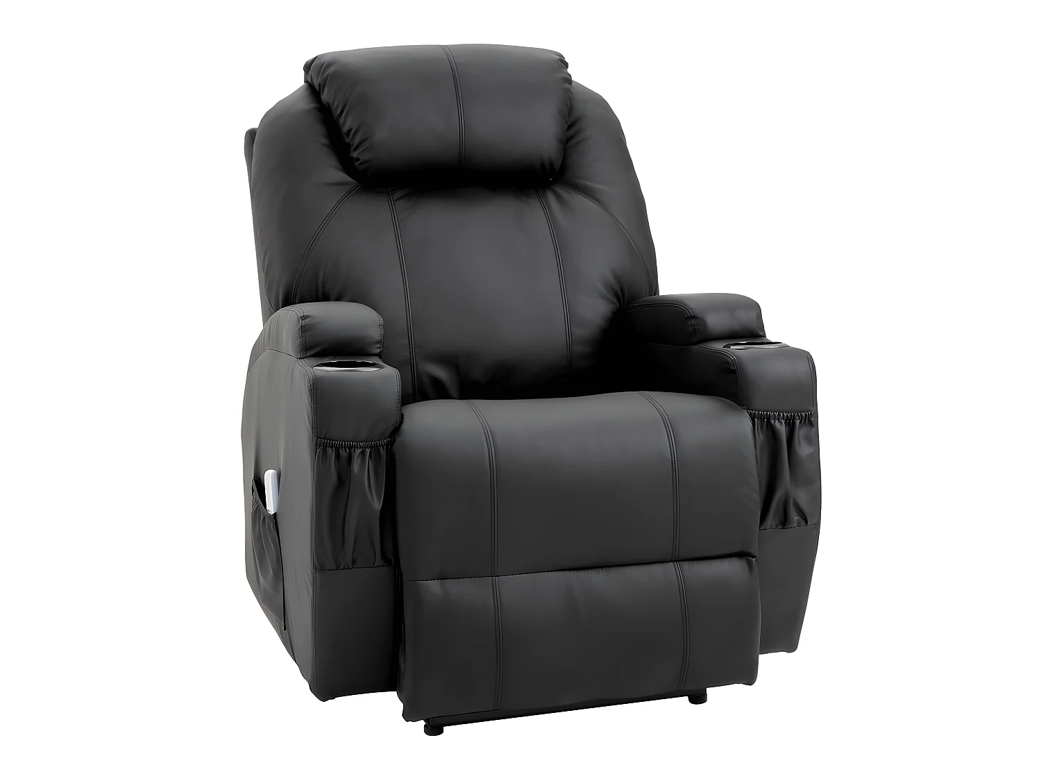 Fauteuil de relaxation électrique massant CHARLOTTE Noir