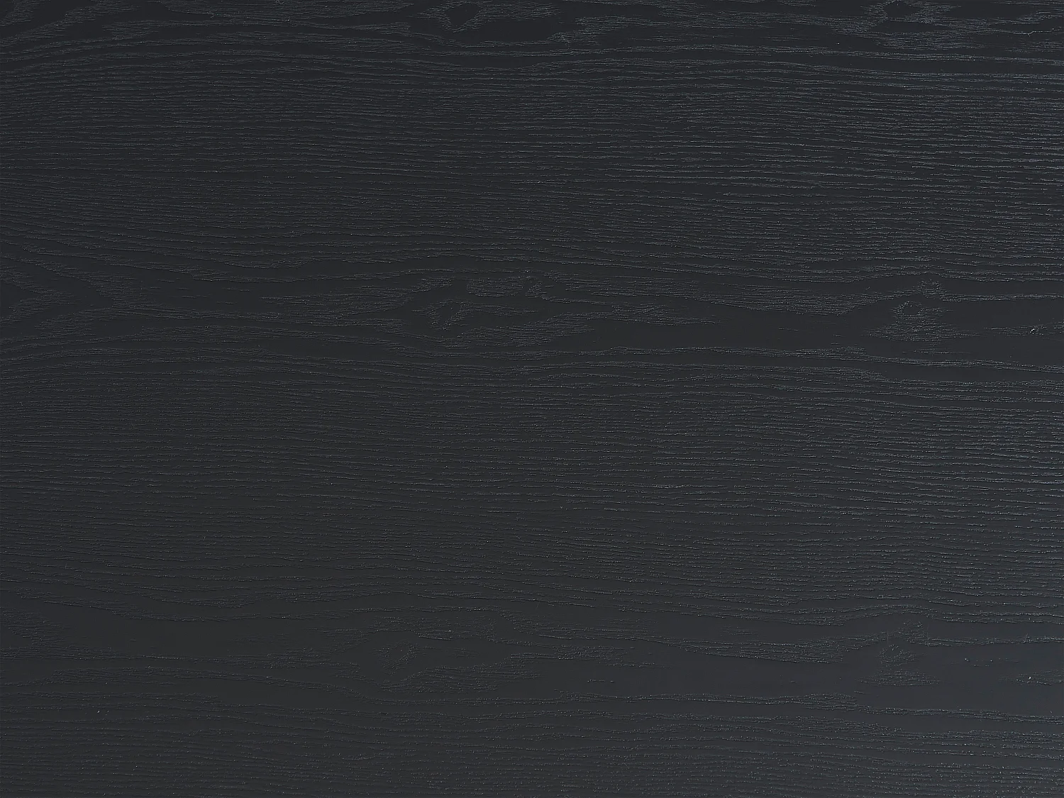 Table à manger 6 personnes placage frêne - Noir - ANTELADA