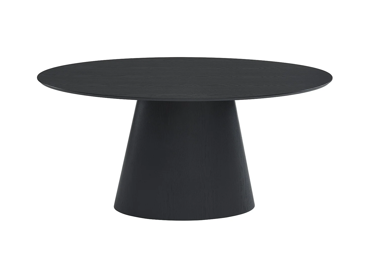 Mesa de comedor 6 cubiertos de MDF - Negro - ANTELADA