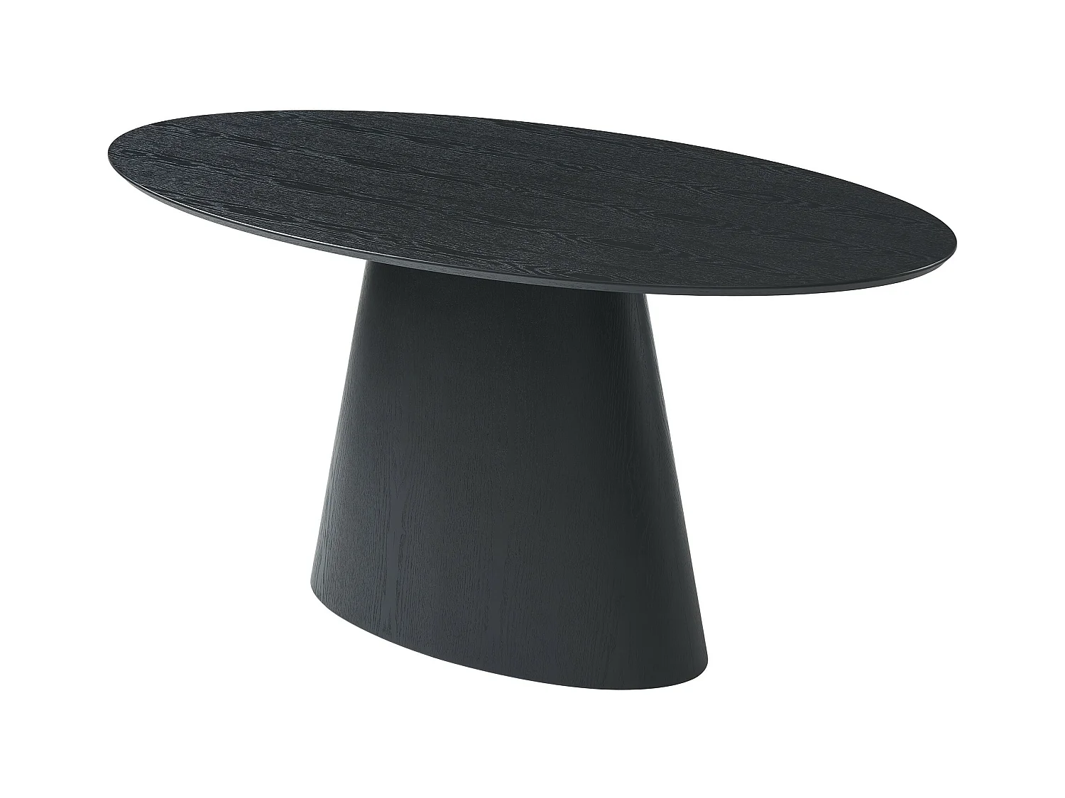 Mesa de comedor 6 cubiertos de MDF - Negro - ANTELADA