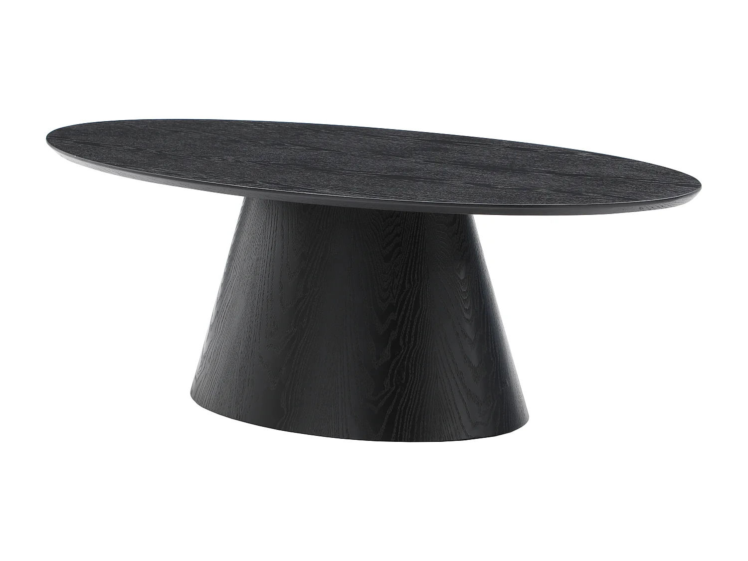 Table basse placage frêne - Noir - ANTELADA