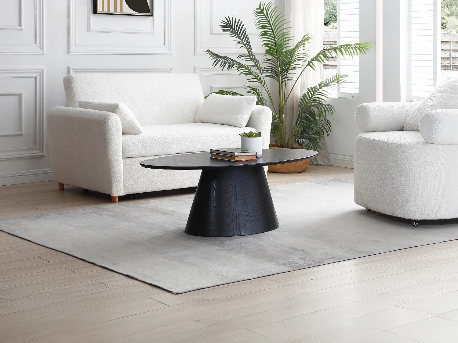 Mesa de centro MDF preto - ANTELADA