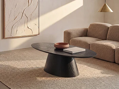 Couchtisch - MDF - Schwarz - ANTELADA