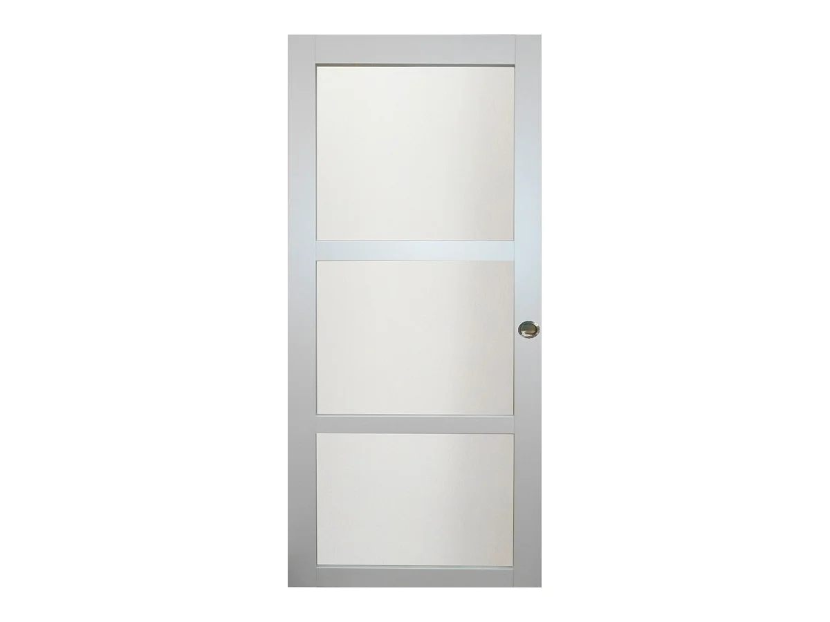 Porte Coulissante Greyria Gris Clair Ral7035 Vitree H204 X L73 Et 2 Coquilles Gd Menuiseries
