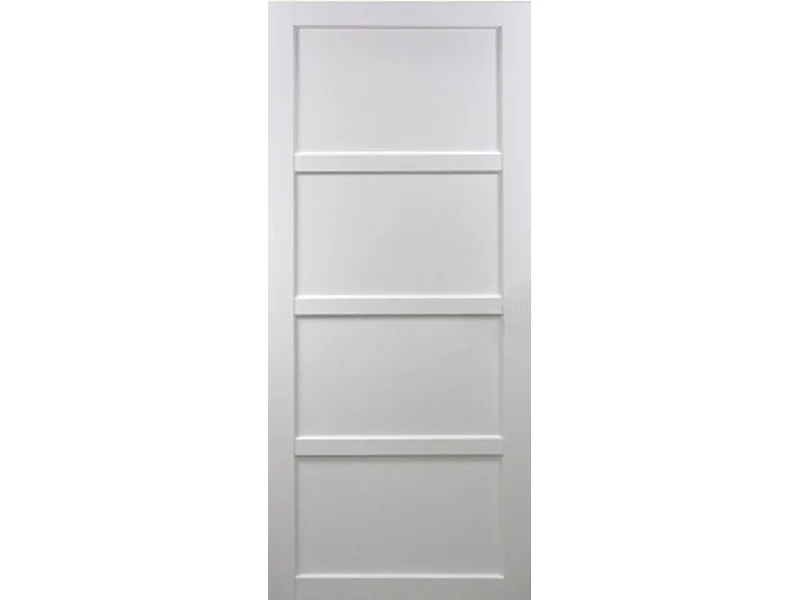 Porte Coulissante Tamera Blanc 4 Panneaux H204 X L73 Gd Menuiseries