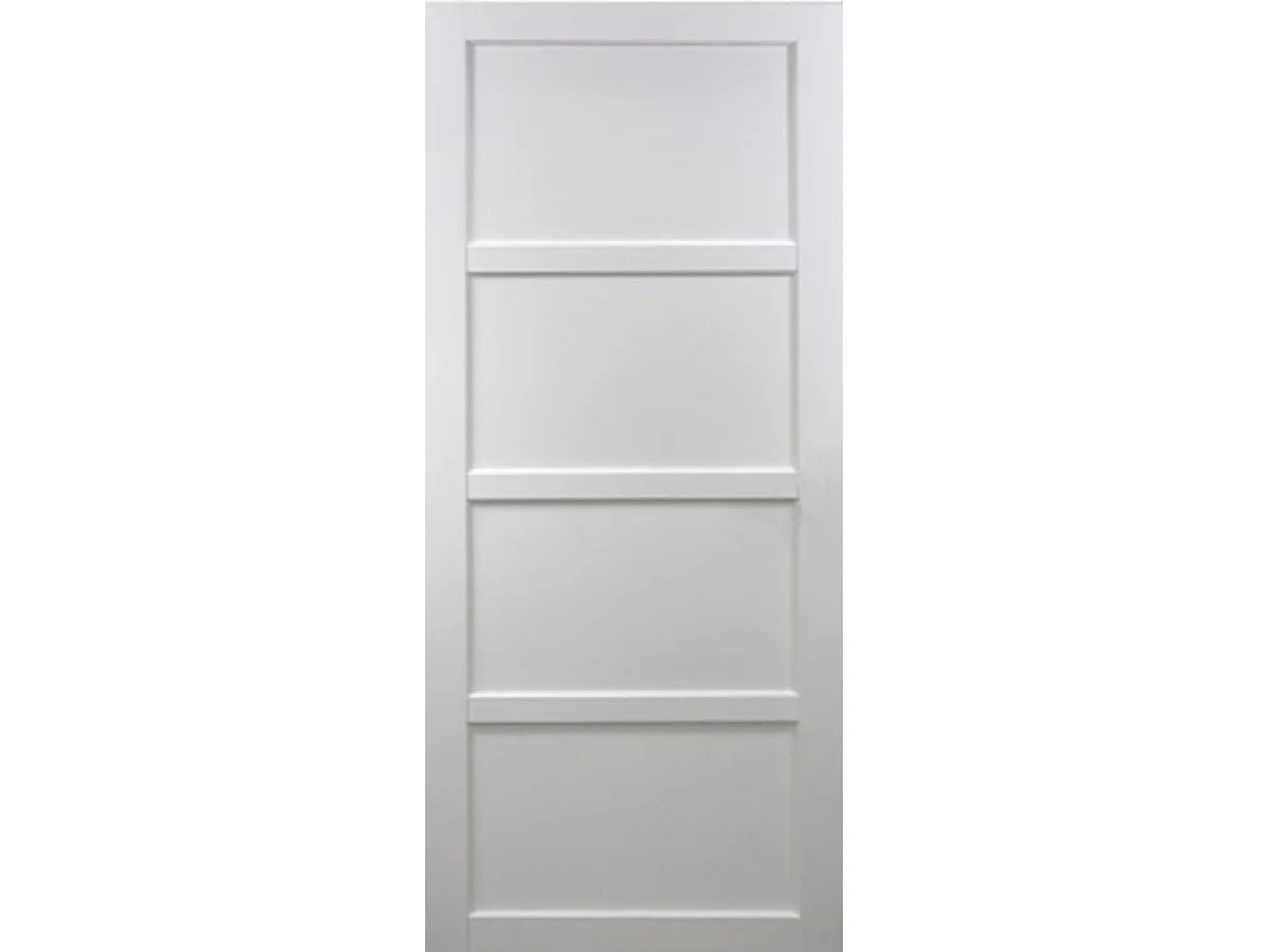 Porte Coulissante Tamera Blanc 4 Panneaux H204 X L73 Gd Menuiseries