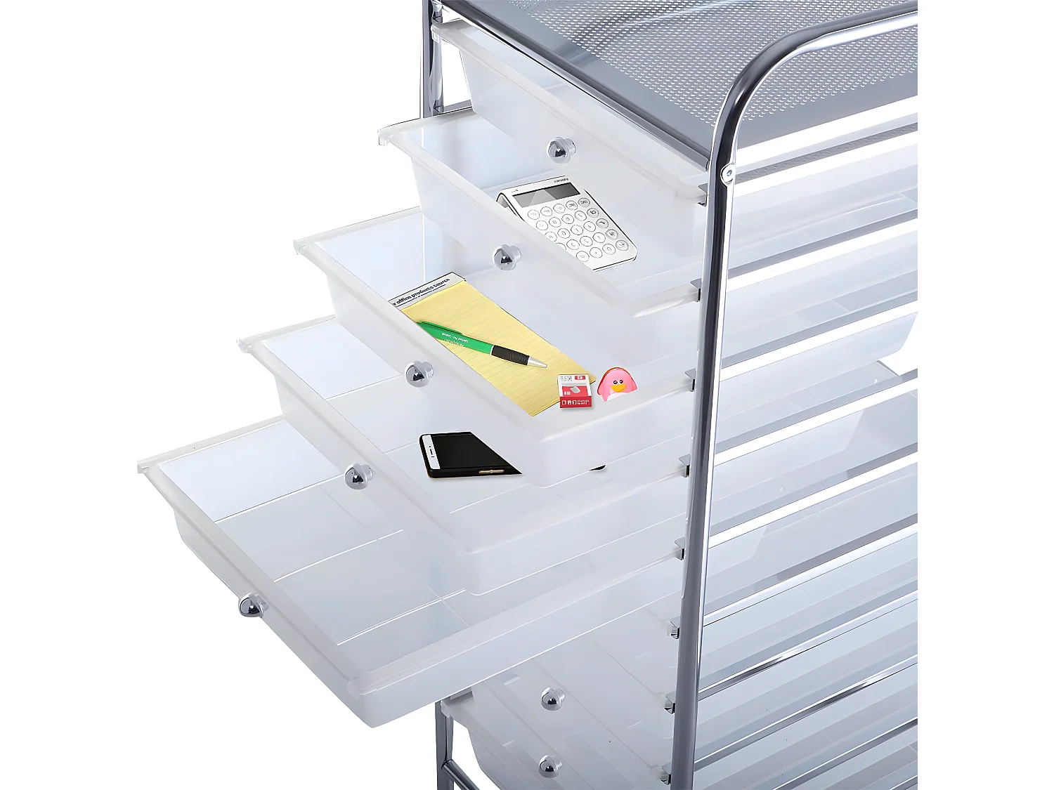 Tour de rangement plastique à tiroirs rangement 32.5 x 37 x 86 cm