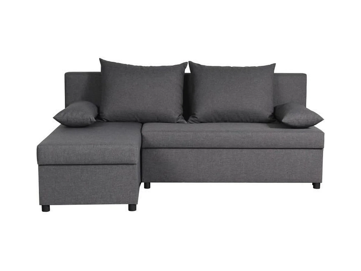 Canapé d'angle réversible – Tissu Gris – 192 x 143 x 79 cm