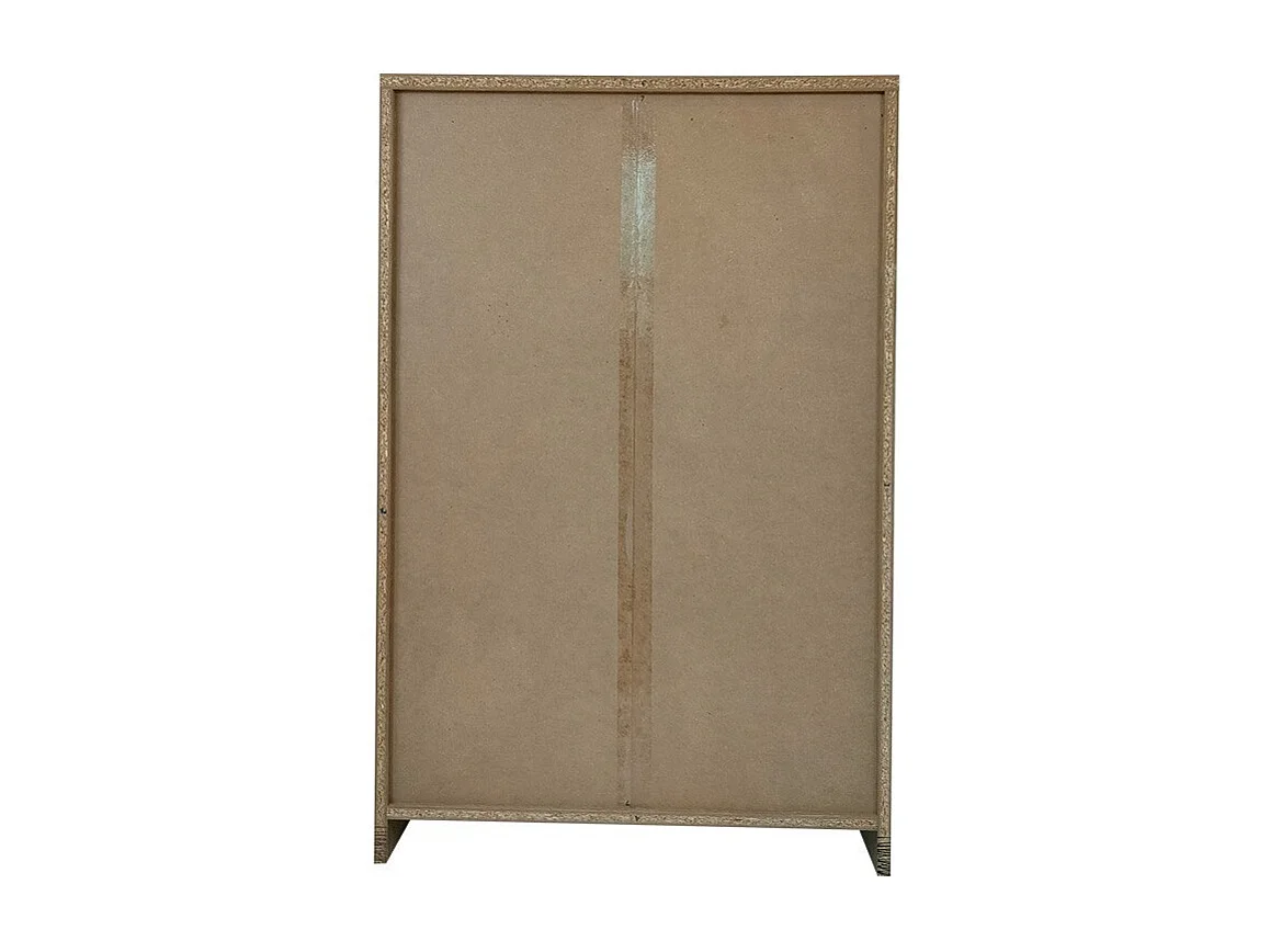 Bibliothèque large design 3 étagères, coloris chêne clair collection TOLLY