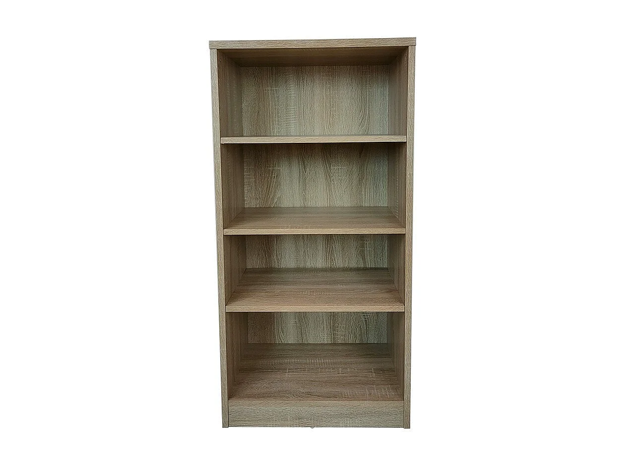 Bibliothèque  design 3 étagères, coloris chêne clair collection TOLLY