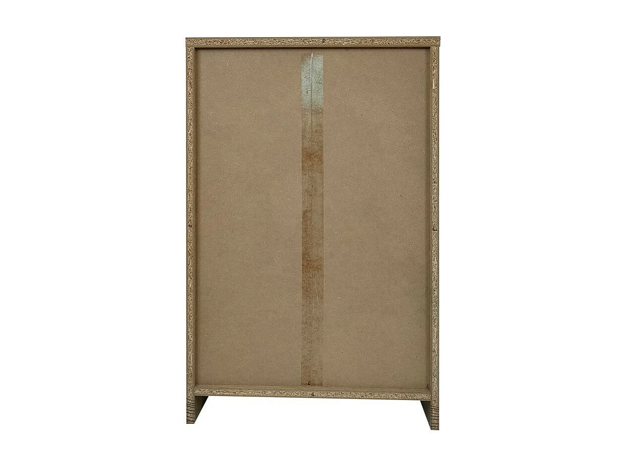 Petite bibliothèque design 2 étagères, coloris chêne clair collection TOLLY