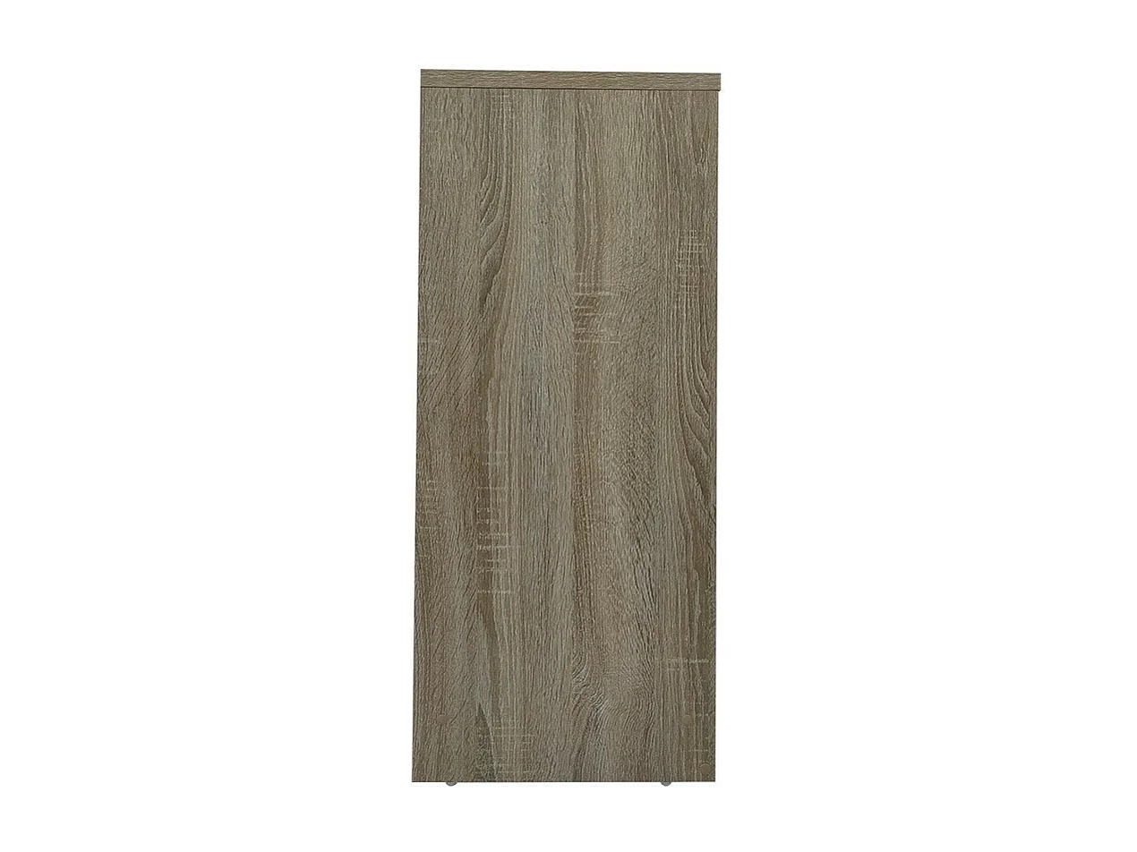 Estante larga design com 2 prateleiras, cor carvalho claro coleção TOLLY