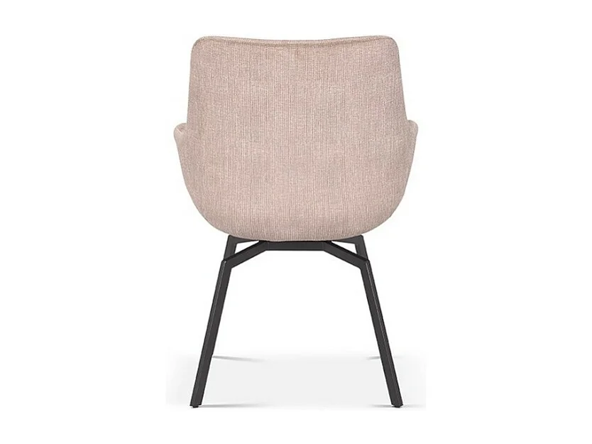 Drehstuhl MADO aus Beigem Cord-Samt, Maße H84 x L63 x T63, ideal für Ihre Küche oder Esszimmer.