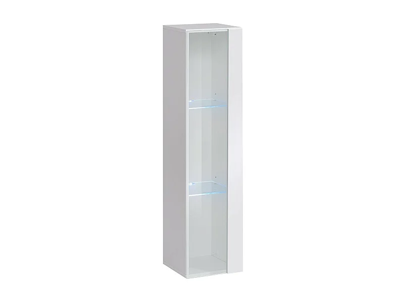 Vitrina suspendida – Blanco – Colección SWITCH – Puerta de vidrio y LED incluido – Modelo pequeño