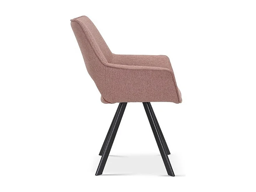 Stoel TIMOTE Stof Roze, afmetingen H86,5 x B61 x D64, ideaal voor uw keuken of eetkamer.