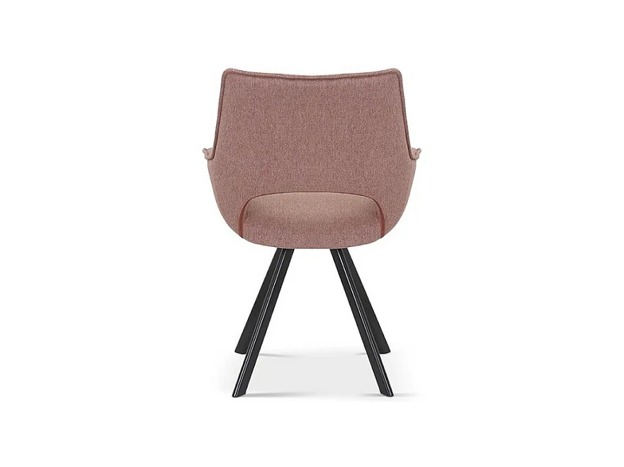 Cadeira TIMOTE Tecido Rosa, dimensões A86,5 x L61 x P64, ideal para a sua cozinha ou sala de jantar.