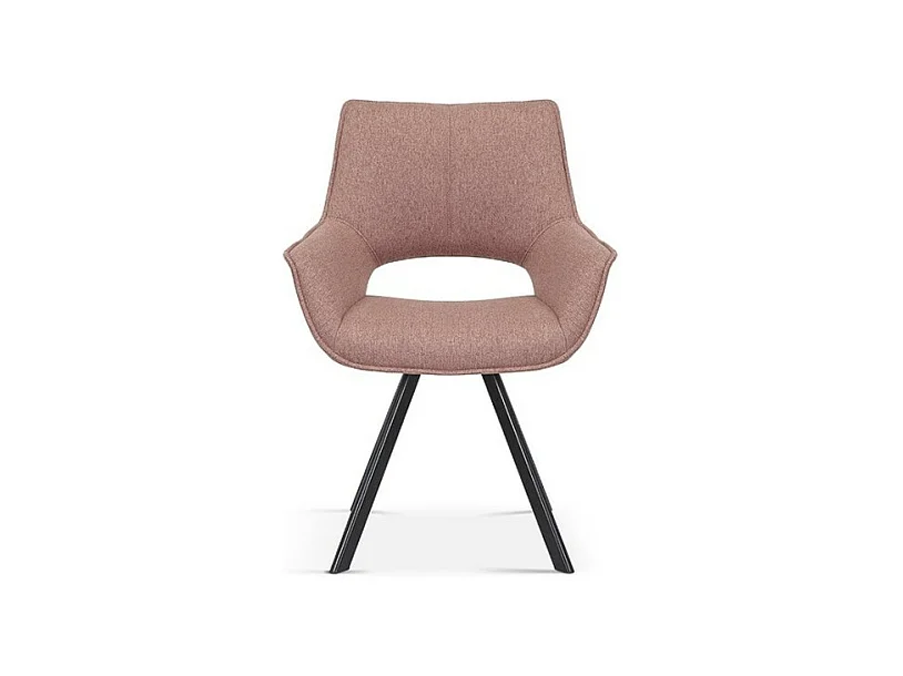 Cadeira TIMOTE Tecido Rosa, dimensões A86,5 x L61 x P64, ideal para a sua cozinha ou sala de jantar.