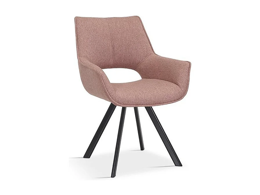 Stoel TIMOTE Stof Roze, afmetingen H86,5 x B61 x D64, ideaal voor uw keuken of eetkamer.