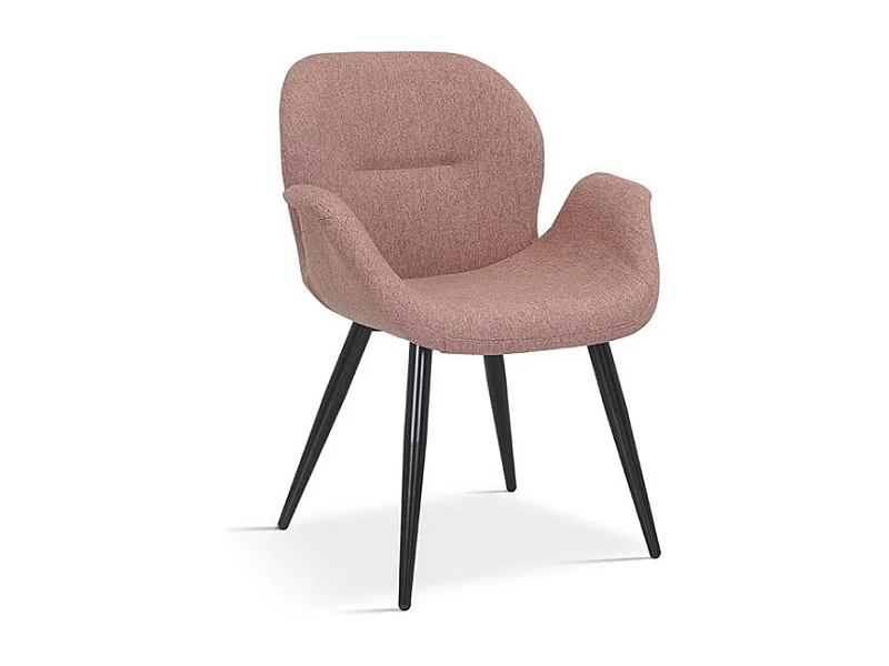 Stuhl MAXIMA Stoff Rosa, Maße H85 x L64 x P60, ideal für Ihre Küche oder Esszimmer.