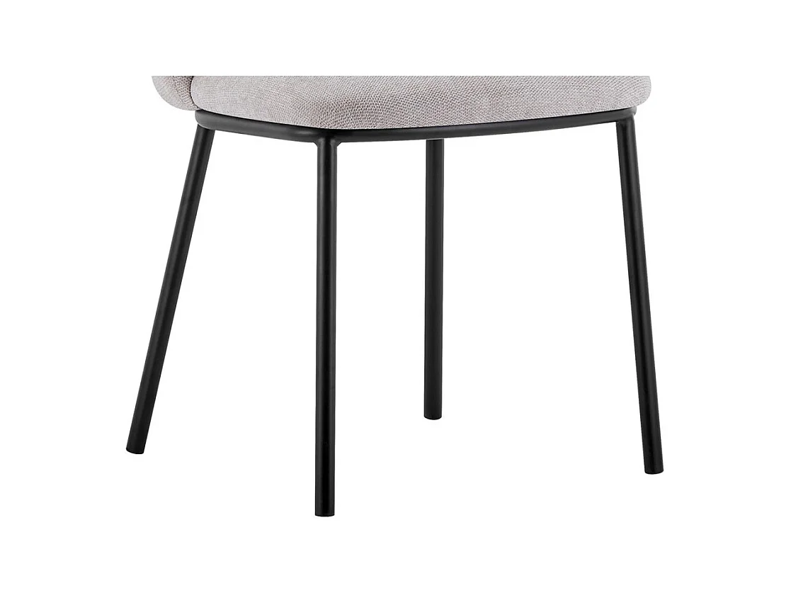 Sedia 'ARTHUS' in tessuto beige, dimensioni H76 x L52 x P54, ideale per la tua cucina o sala da pranzo.