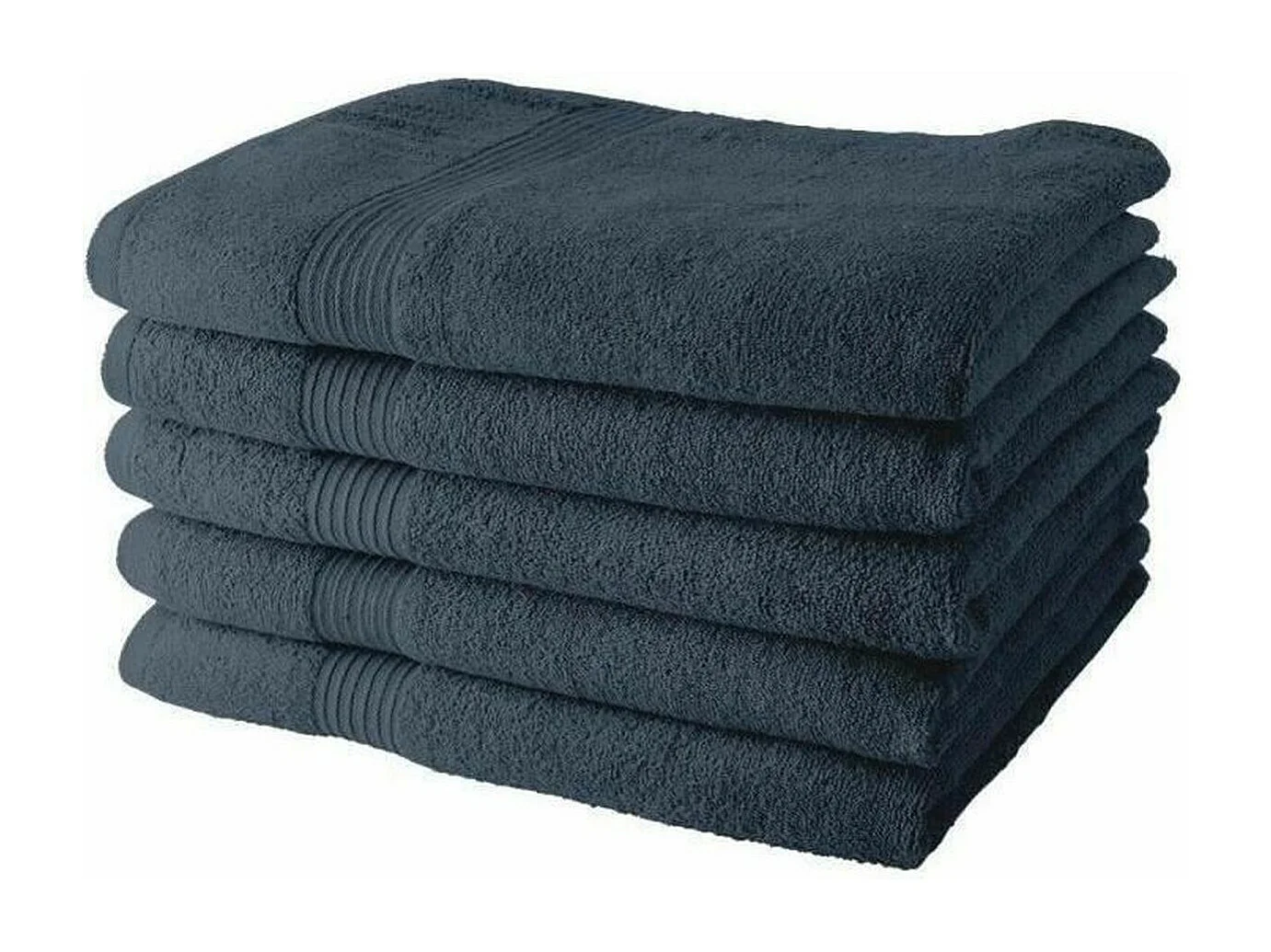 5 Draps de bain denim 70 x 130 cm