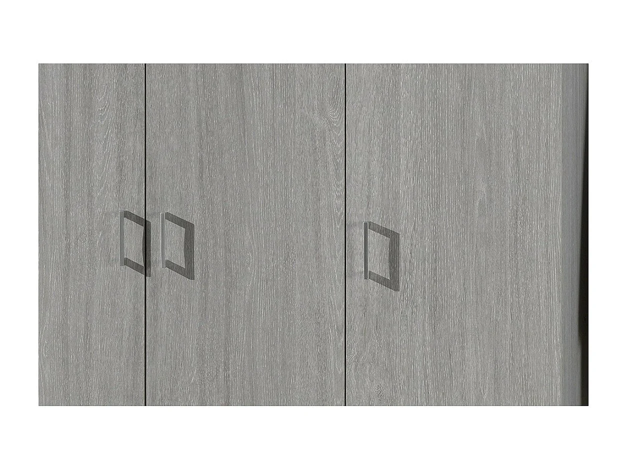 Kledingkast met 3 deuren in eikenkleur uit de REY collectie. Ideale garderobe voor uw hal of wasruimte.