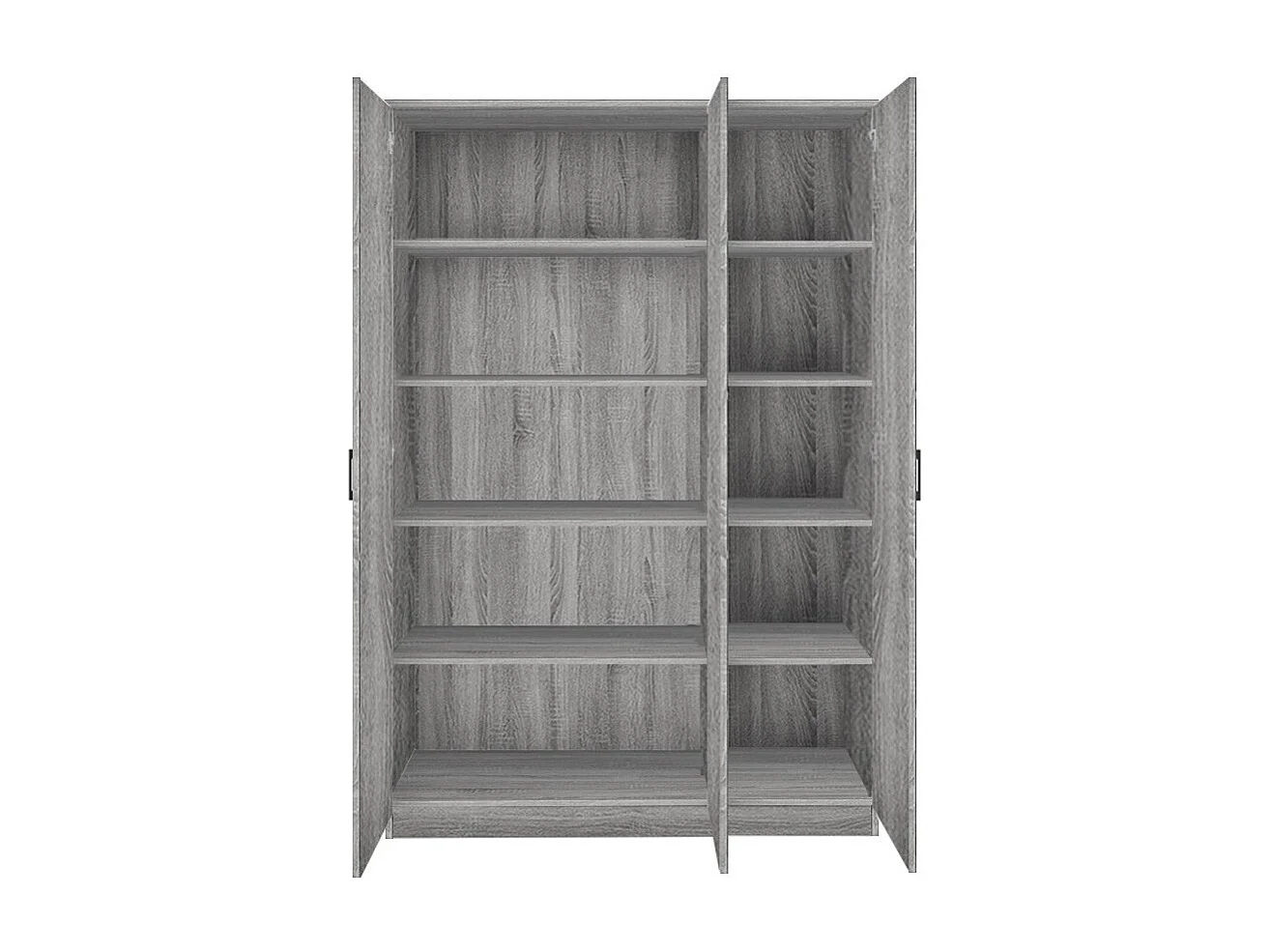 Armoire REY – 3 portes – 120×180 cm – Chêne gris – Style scandinave