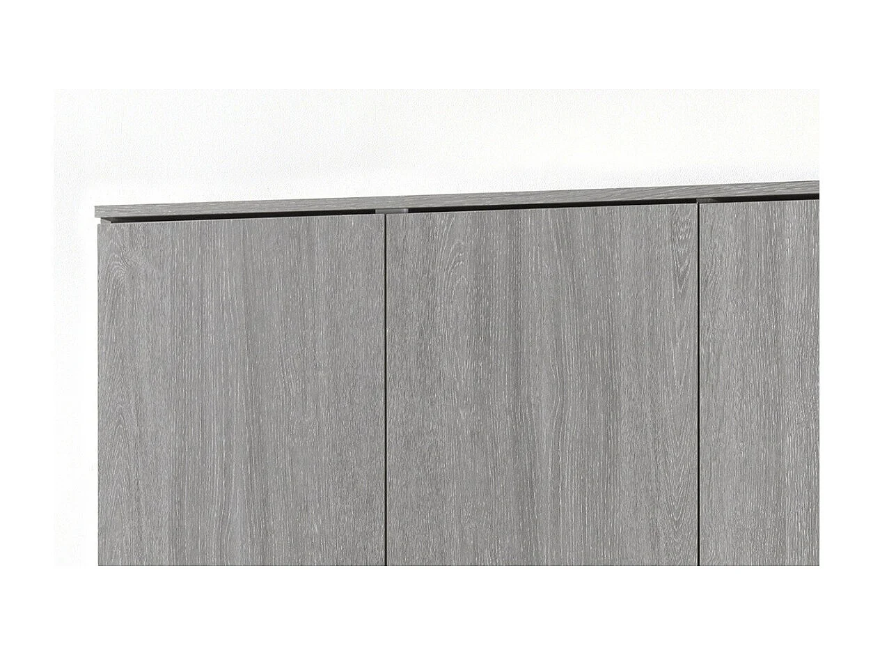 Armoire REY – 3 portes – 120×180 cm – Chêne gris – Style scandinave