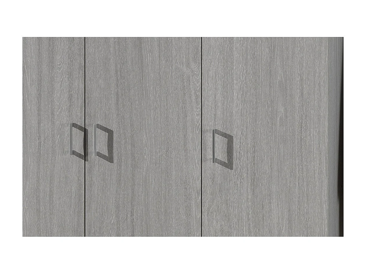 Armoire REY – 3 portes – 120×180 cm – Chêne gris – Style scandinave