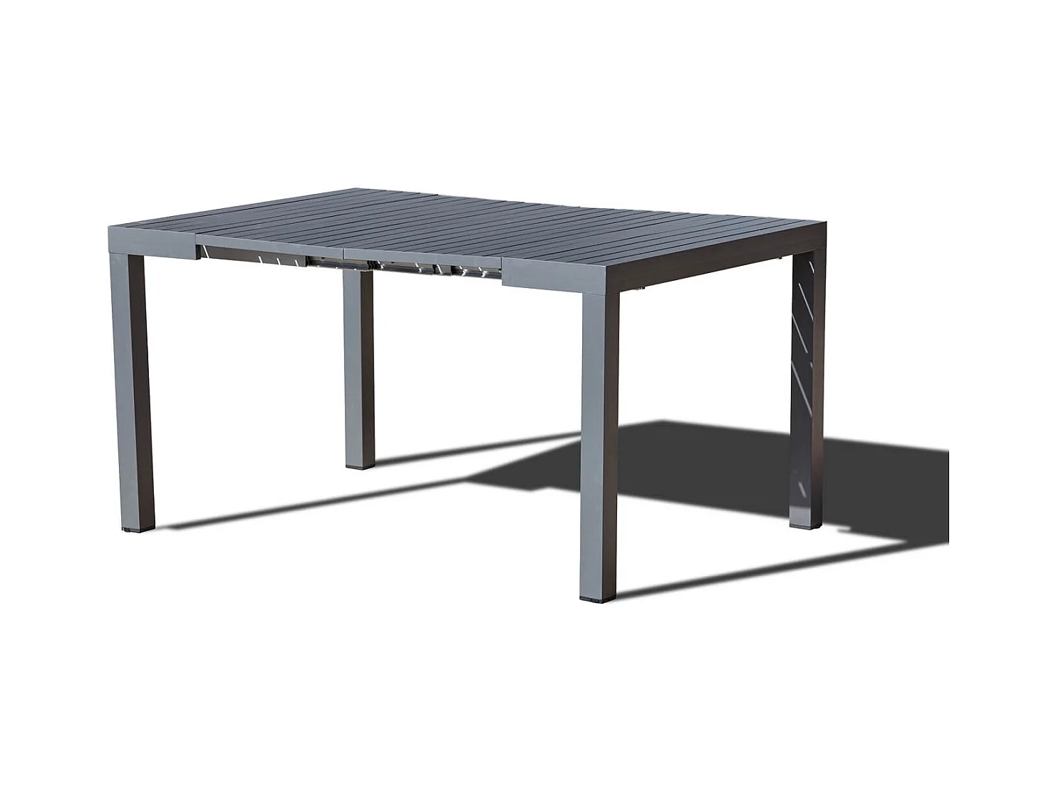 Uitschuifbare aluminium tuinset voor 2 tot 10 personen OLAHO Moderne en praktische console