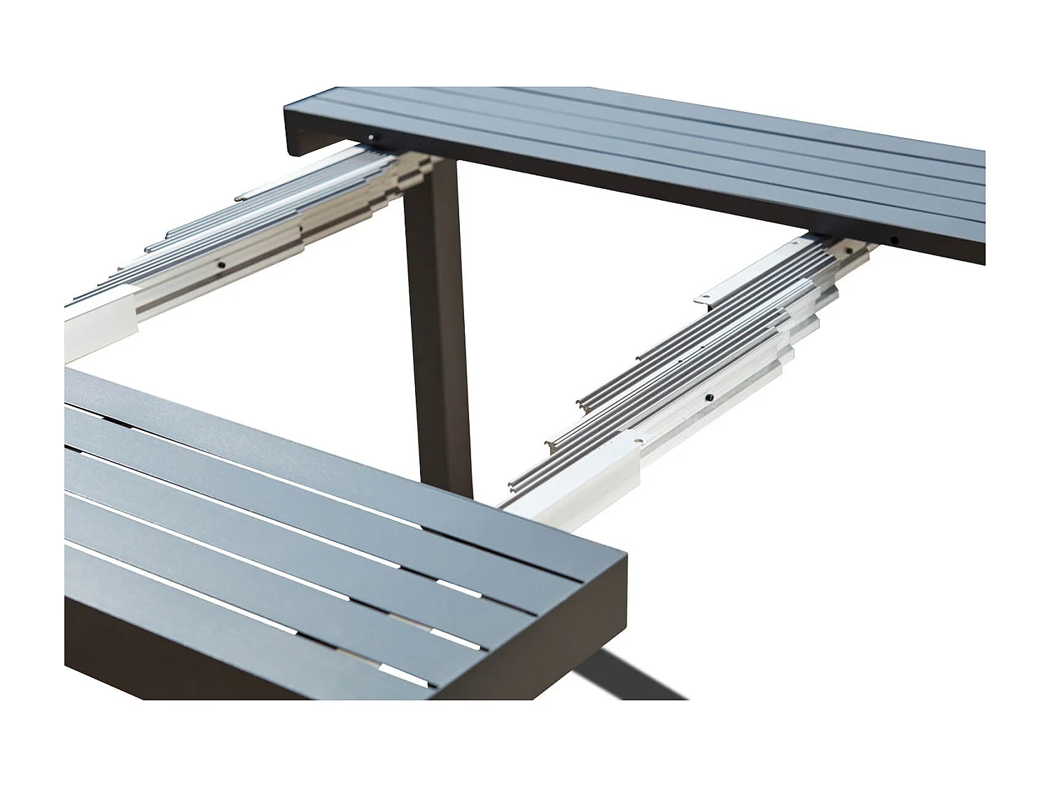 Console extensible 2 à 10 places en aluminium OLHAO