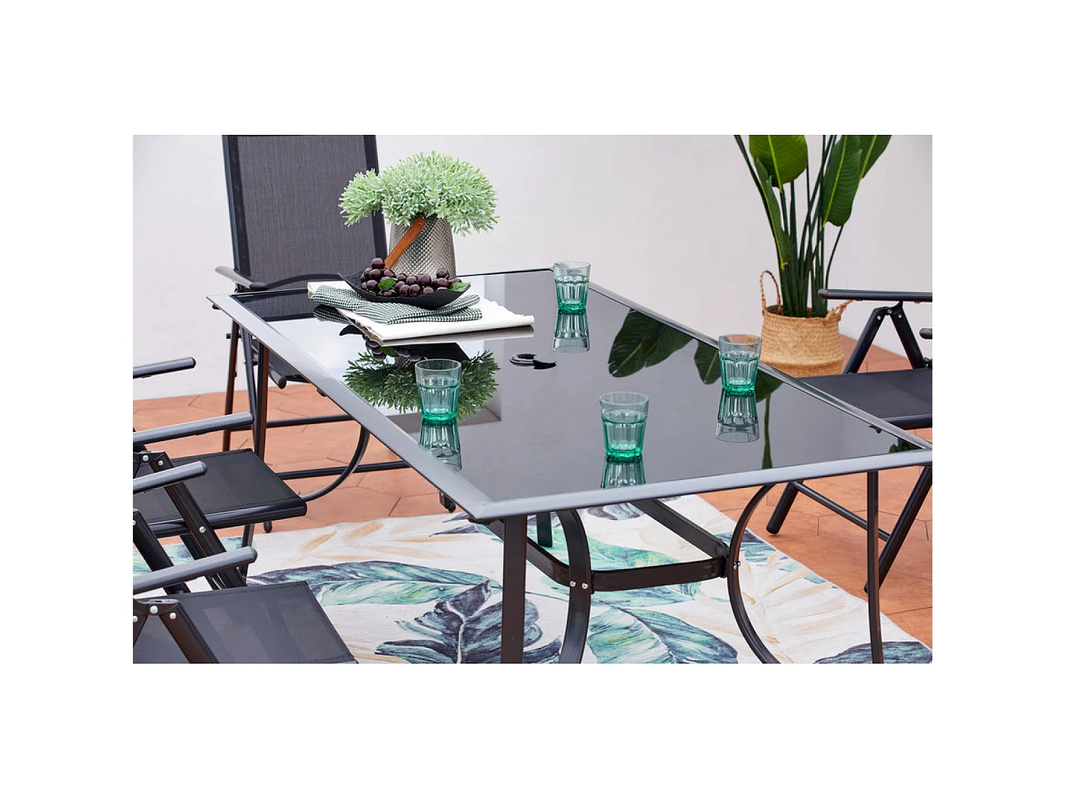 Table de jardin aluminium 10 places RIMINI