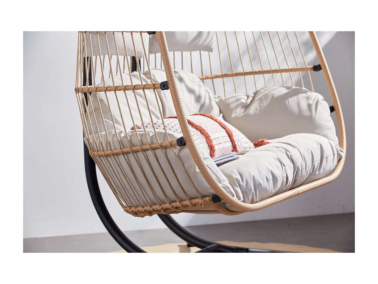 2-Sitzer Hängesessel mit Rattaneffekt  FARO