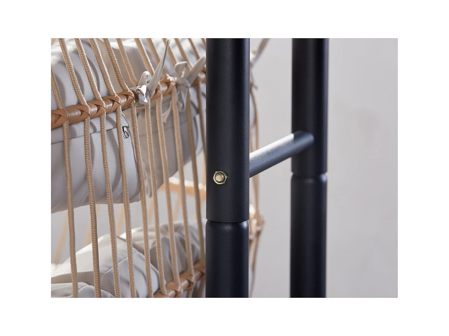 Hangstoel voor 2 personen met rotan effect FARO - Comfortabel en trendy voor binnen en buiten