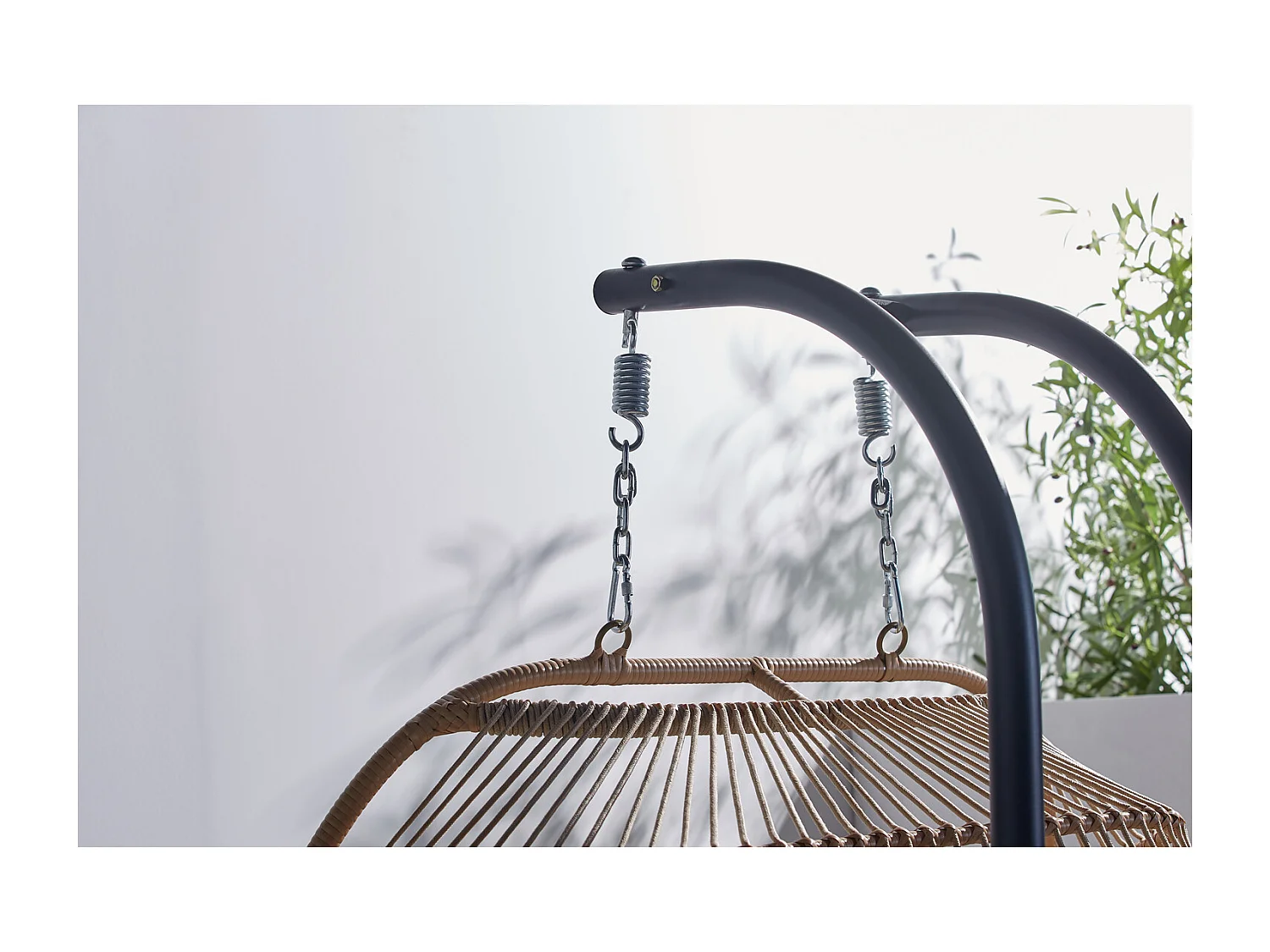 Fauteuil suspendu 2 places effet rotin FARO