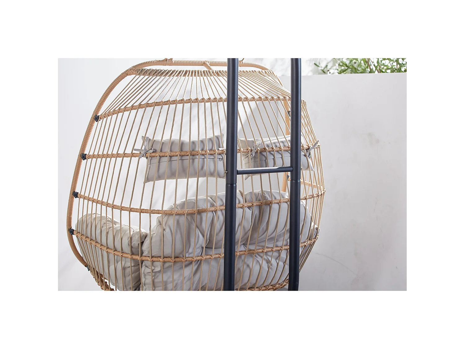 Fauteuil suspendu 2 places effet rotin FARO
