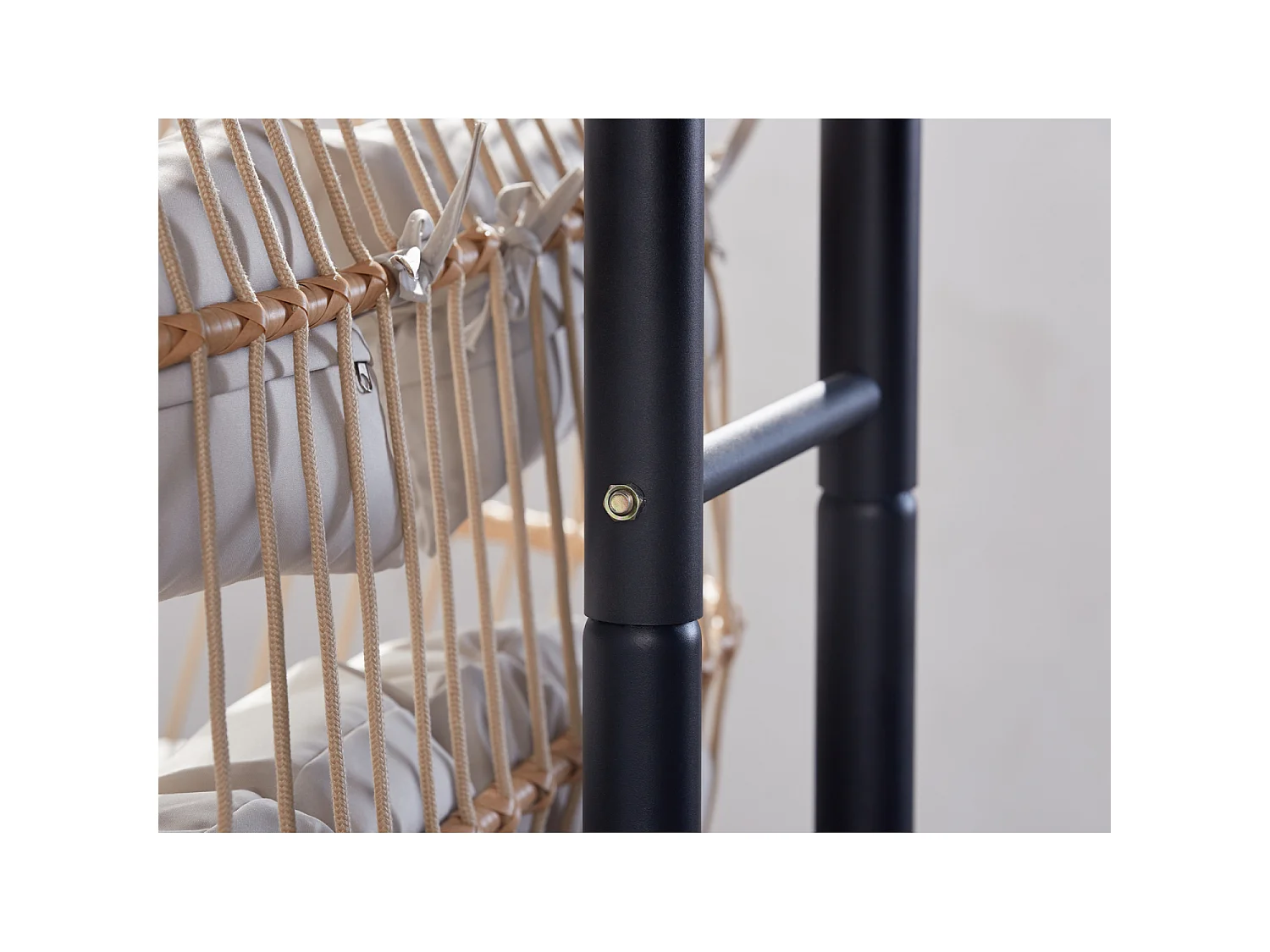 Fauteuil suspendu 2 places effet rotin FARO
