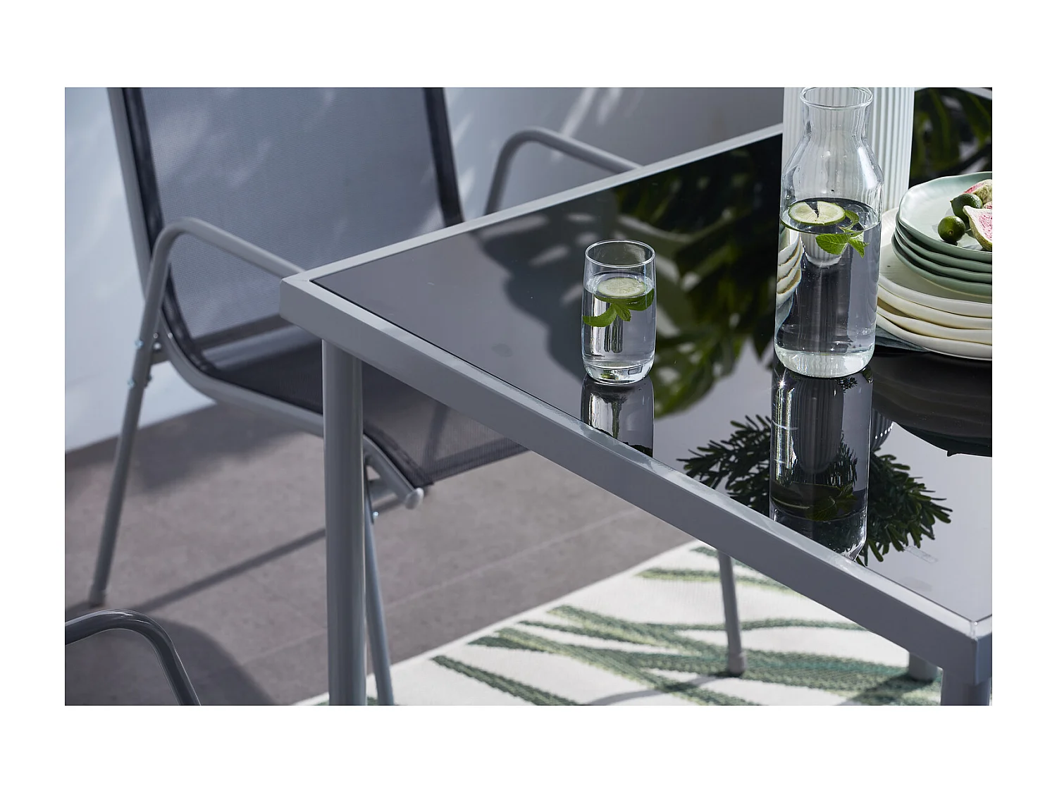 Ensemble de jardin 4 personnes LUSIANA