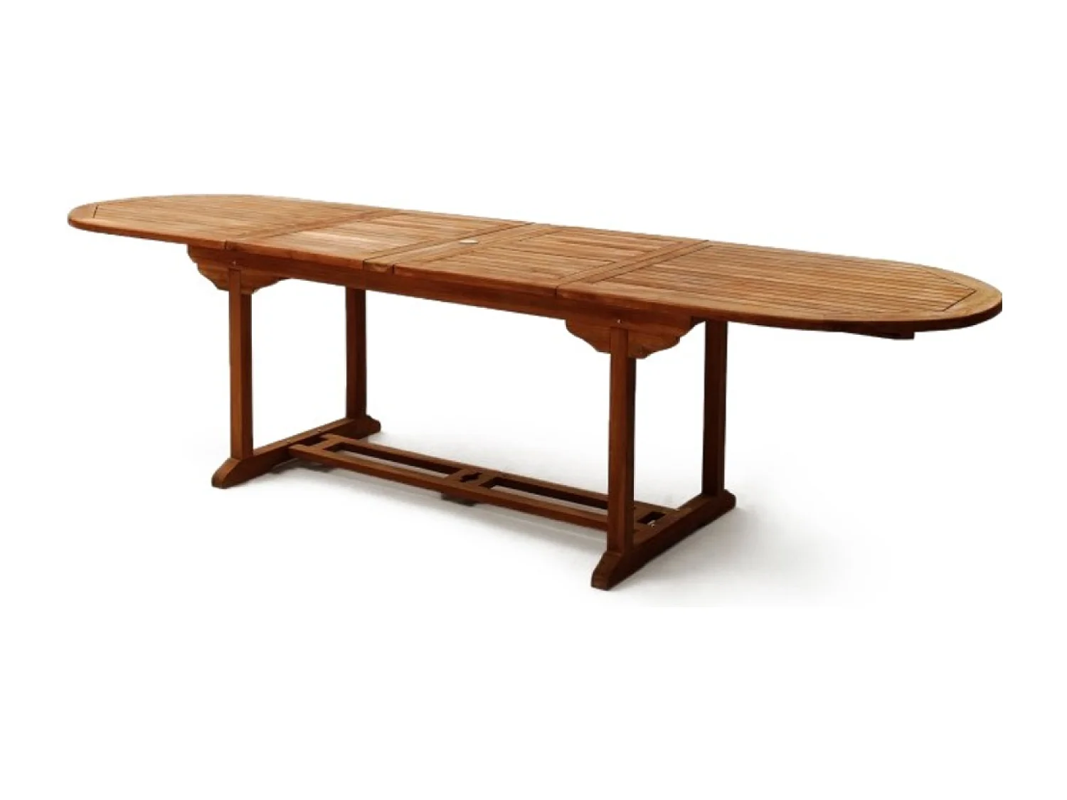 Table de jardin ovale 8 chaises et 2 fauteuils en teck huilé LUBOK