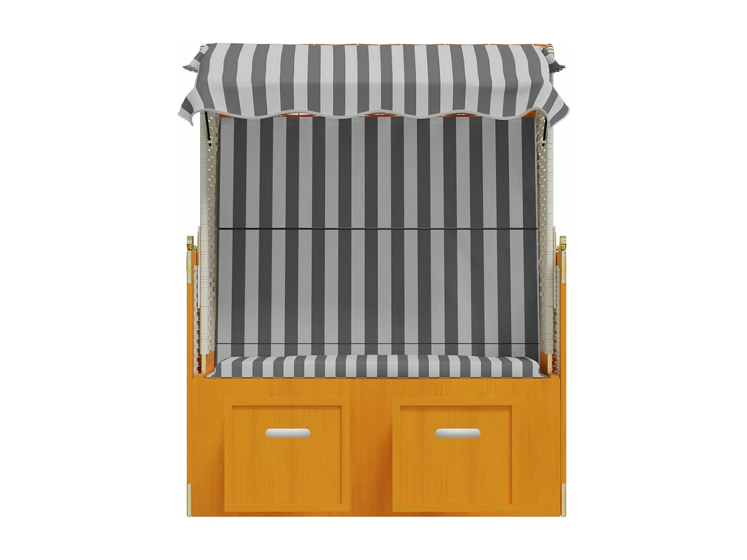 Strandkorb avec auvent résine résine blanche 115 x 55 x 133 cm 02_0012167