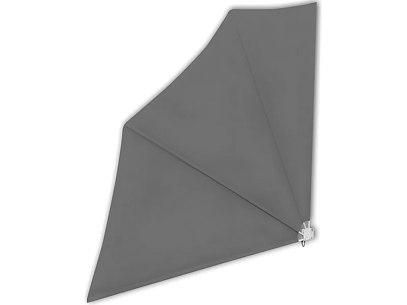 Tela de toldo retrátil tela de privacidade lateral para pátio jardim terraço varanda tela de proteção visual 140 x 140 cm cinza 02_0007058