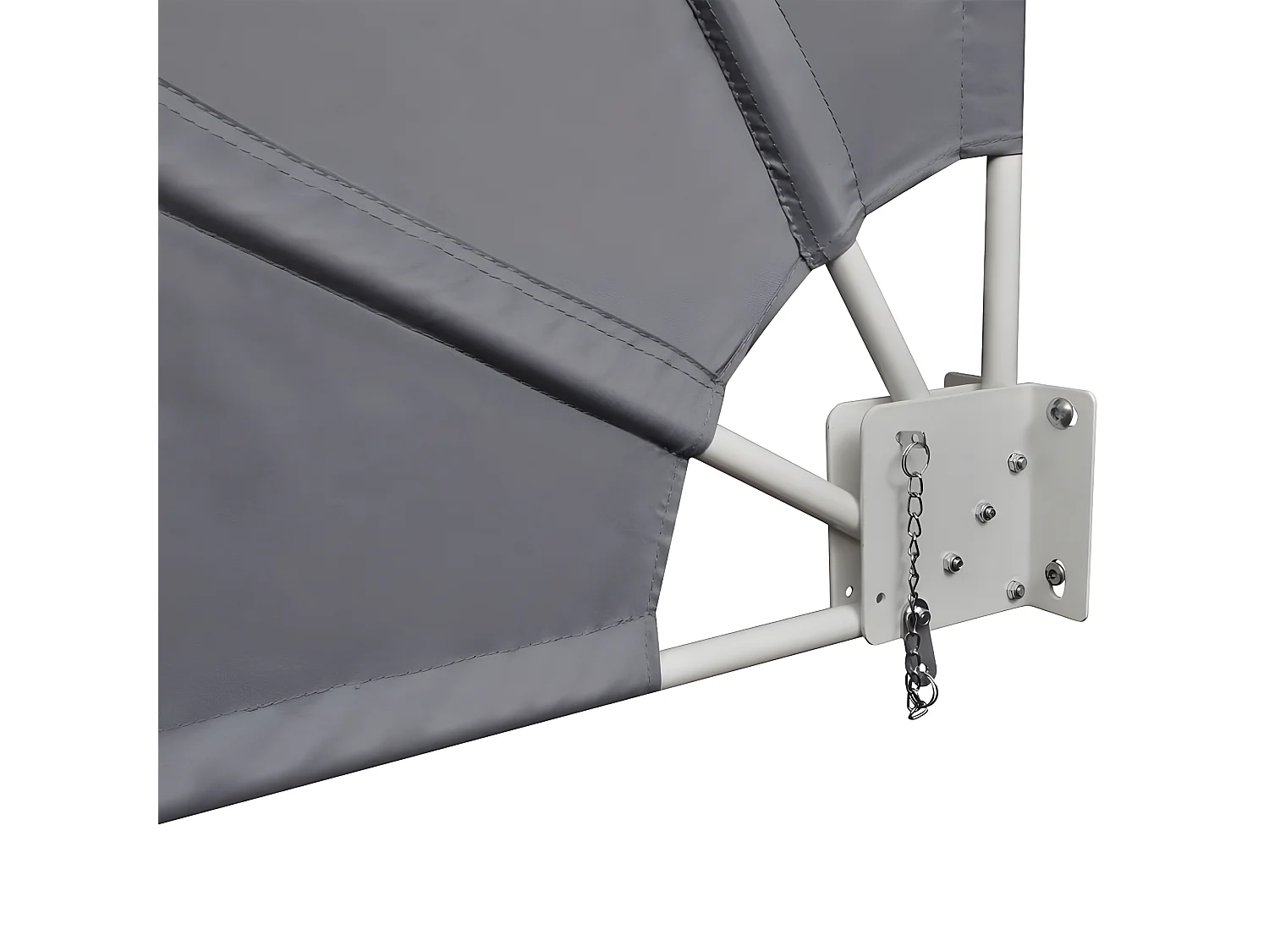 Tela de toldo retrátil tela de privacidade lateral para pátio jardim terraço varanda tela de proteção visual 140 x 140 cm cinza 02_0007058