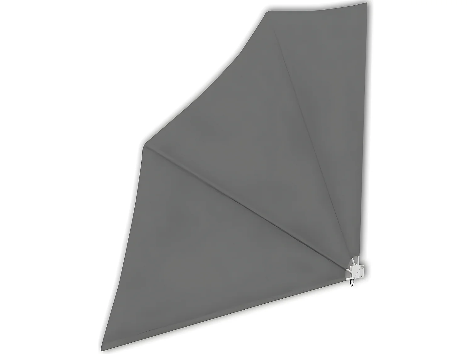 Toldo pantalla toldo retráctil lateral pantalla de privacidad para patio jardín terraza balcón pantalla de protección visual 140 x 140 cm gris 02_0007058