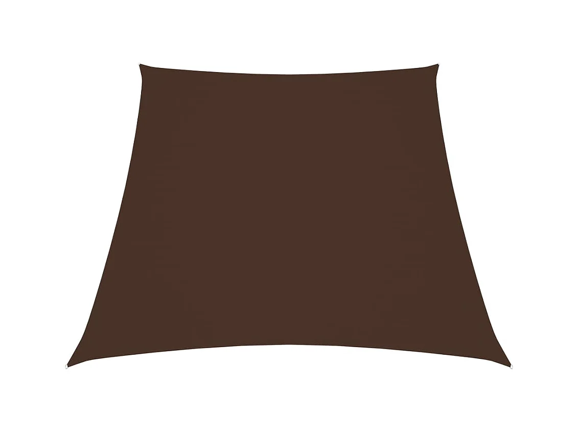 Voile toile d'ombrage parasol tissu marron 200 x 400 x 300 cm 02_0009752