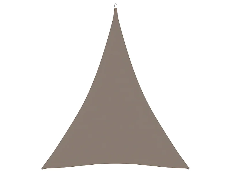 Vela parasol triangular de tela Oxford 3 x 4 x 4 m color topo 02_0009840