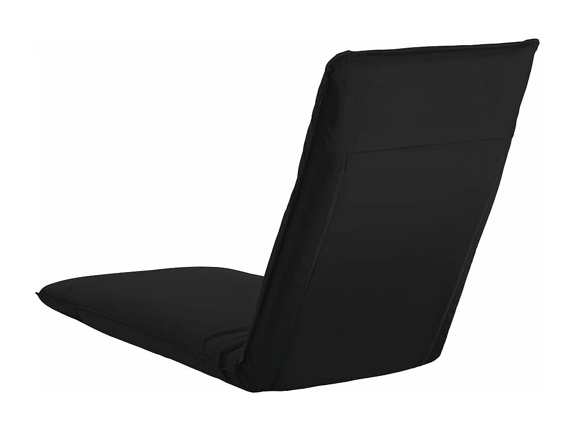 Transat chaise longue bain tissu noire 175 x 56 x 10 cm 02_0012890